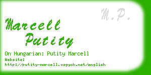 marcell putity business card